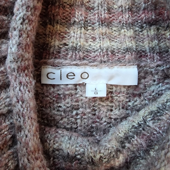3/$40 Cleo Plum Cable Knit Sweater - Picture 8 of 9